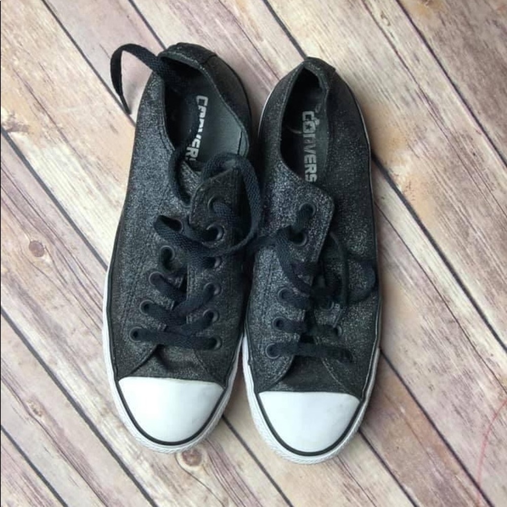 Black Sparkly Converse